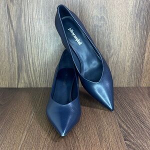 🔥🔥🔥Jeffrey Campbell Blue  Hourglass Pointed Toe Pump Size: 9🔥🔥🔥